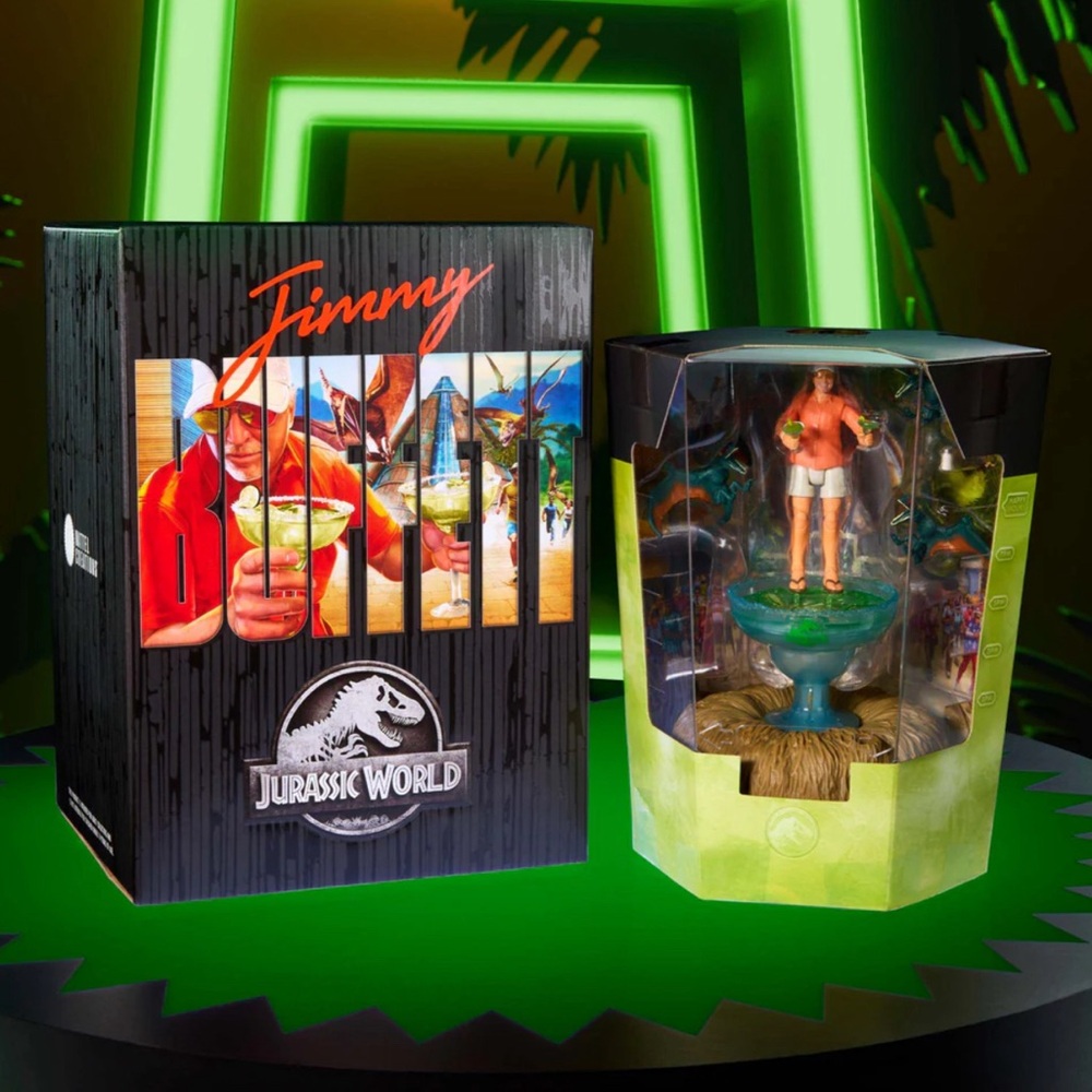 Jurassic World Hammond Collection Bubbles Up Jimmy Buffett Figure